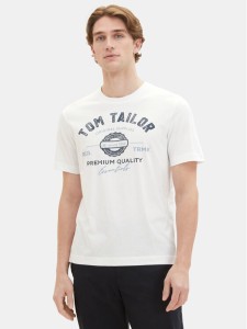 Tom Tailor T-Shirt 1037735 Biały Regular Fit