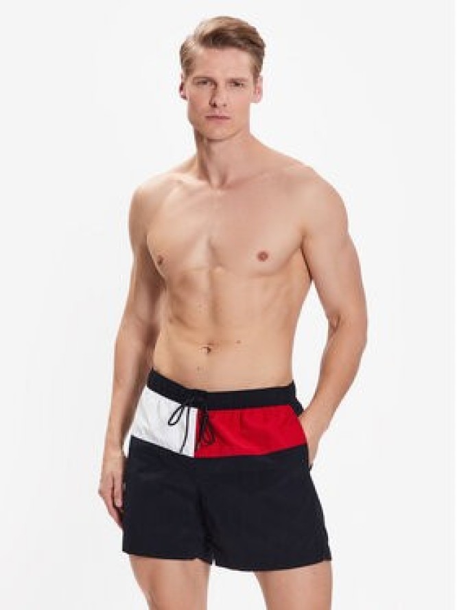 Tommy Hilfiger Szorty kąpielowe UM0UM02744 Granatowy Regular Fit