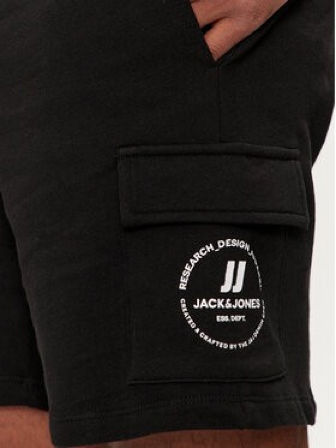 Jack&Jones Szorty sportowe Jpstswift 12249930 Czarny Regular Fit