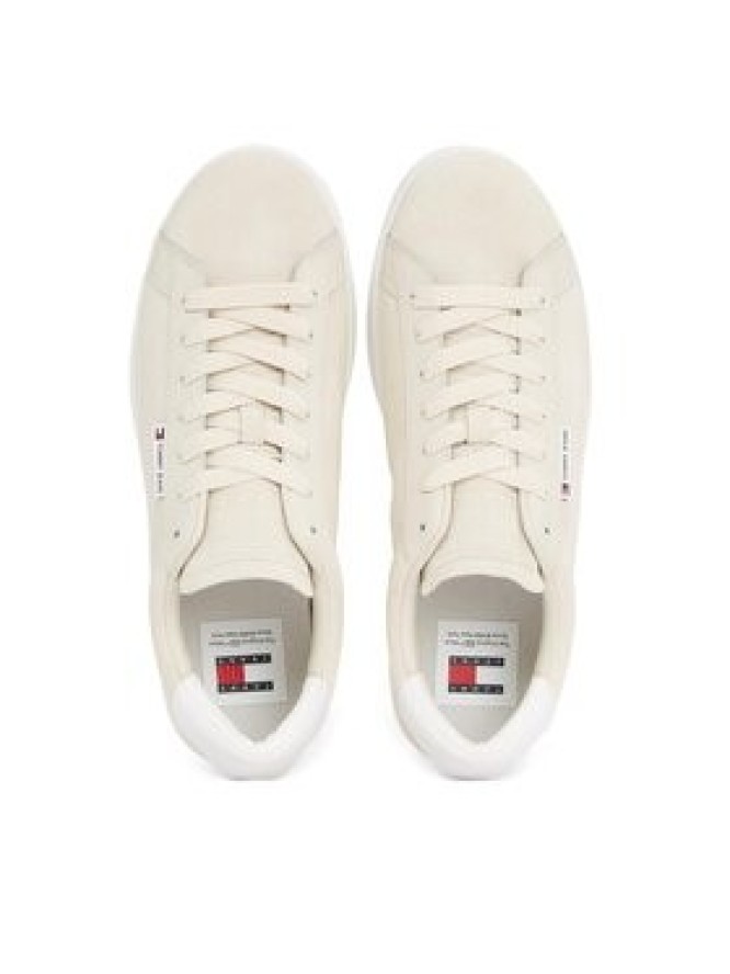 Tommy Jeans Sneakersy Tjm Leather Low Cupsole Suede EM0EM01375 Beżowy