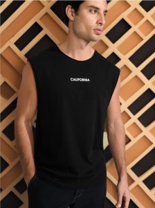 Tank top - czarny