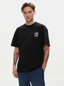 Jack&Jones T-Shirt Dirk 12249223 Czarny Wide Fit