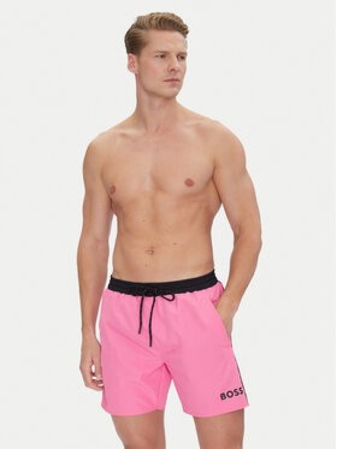 BOSS Szorty kąpielowe Starfish 50514429 Różowy Regular Fit