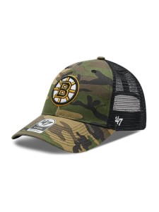 47 Brand Czapka z daszkiem Nhl Boston Bruins Trucker H-CBRAN01GWP-CM Zielony