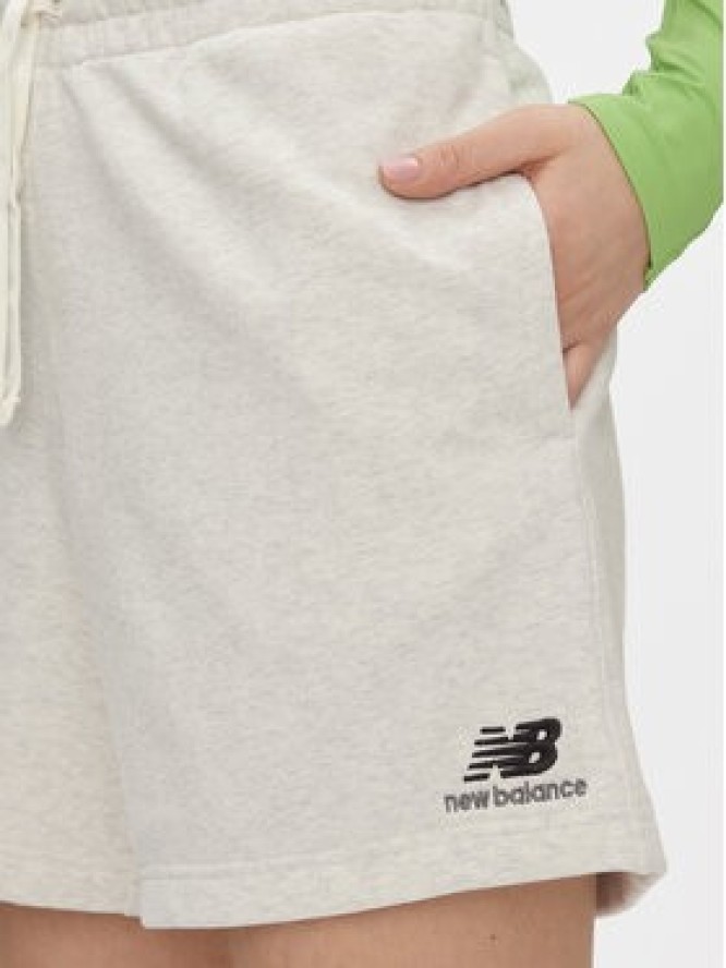 New Balance Szorty sportowe Unisex US21500 Szary Relaxed Fit