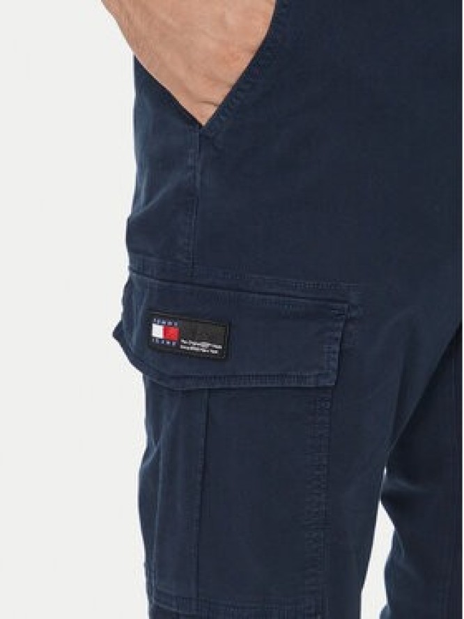 Tommy Jeans Spodnie materiałowe Austin DM0DM19489 Granatowy Regular Fit
