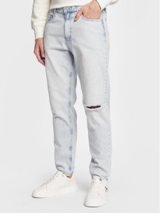 Calvin Klein Jeans Jeansy J30J322404 Błękitny Tapered Fit