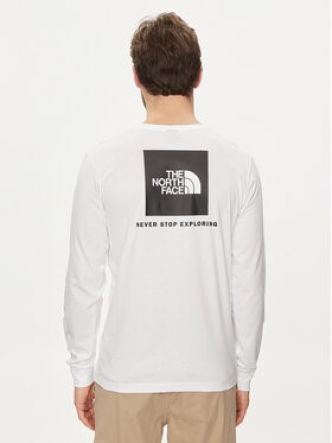 The North Face Longsleeve Redbox NF0A87NN Biały Regular Fit