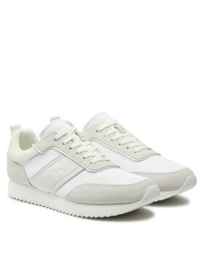 Calvin Klein Sneakersy Low Top Lace Up Mix HM0HM01554 Biały