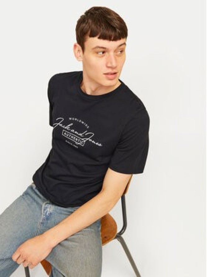 Jack&Jones T-Shirt Erris 12256799 Czarny Standard Fit