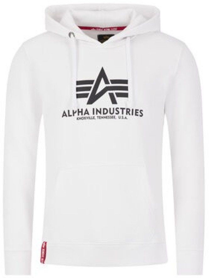 Alpha Industries Bluza Basic Hoody 178312 Biały Regular Fit