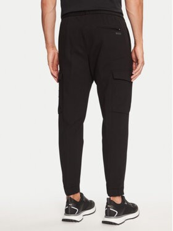 Boss Joggery Urbanex 50522626 Czarny Tapered Fit