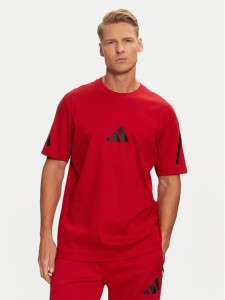 adidas T-Shirt Z.N.E. JF6386 Czerwony Regular Fit