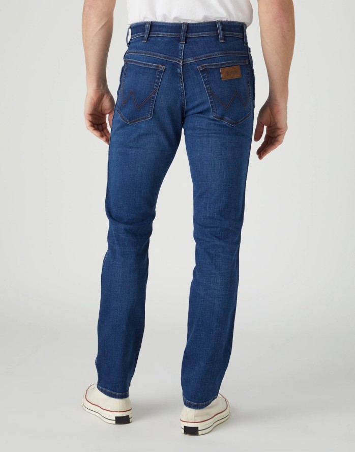 WRANGLER TEXAS SLIM MĘSKIE SPODNIE JEANSOWE JEANSY RODEO BULL W12SCSZ72