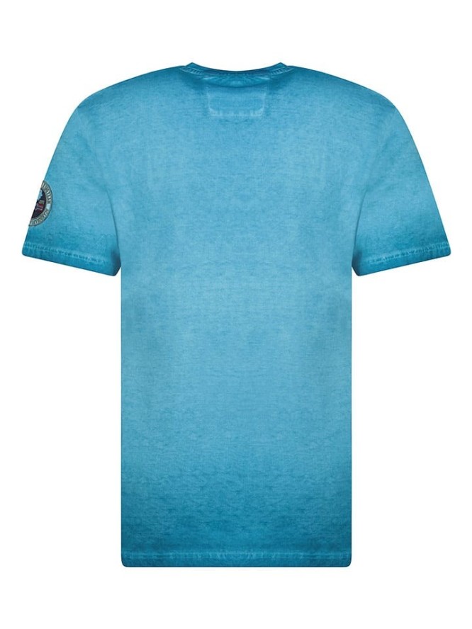Geographical Norway Koszulka "Jarico" w kolorze niebieskim rozmiar: S