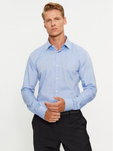 Hugo Koszula 50494500 Niebieski Slim Fit