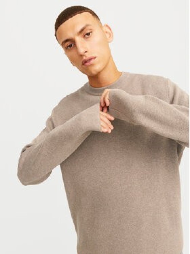 Jack&Jones Sweter Milano 12259666 Szary Relaxed Fit