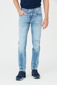 7 FOR ALL MANKIND Niebieskie jeansy Slimmy Tapered