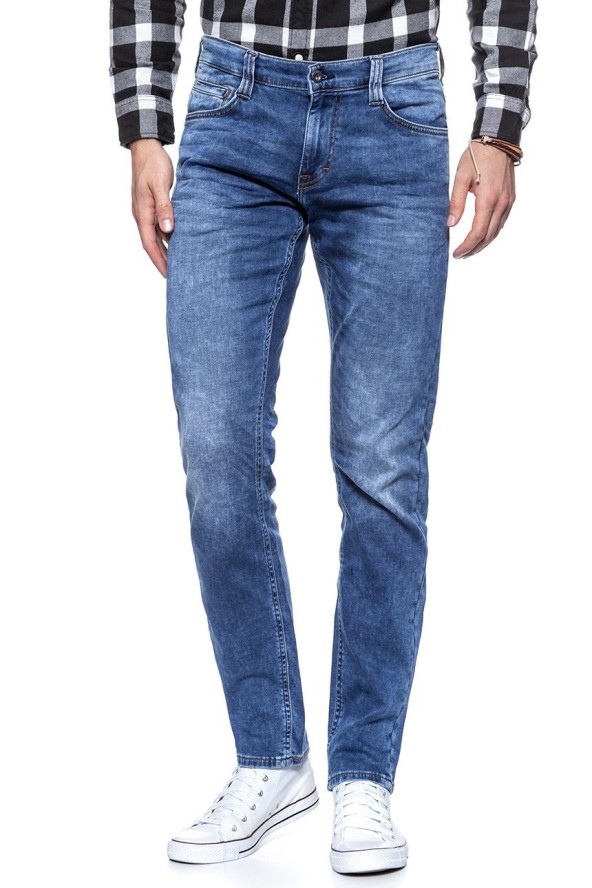 SPODNIE MĘSKIE MUSTANG Oregon Tapered K DENIM BLUE 1006064 5000 313