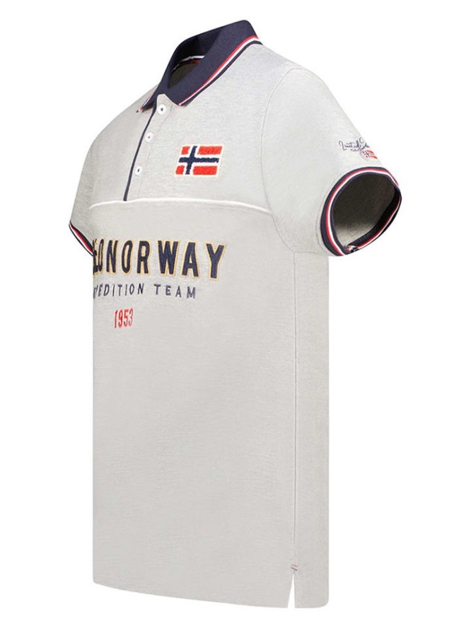 Geographical Norway Koszulka polo "Kerato" w kolorze białym rozmiar: M