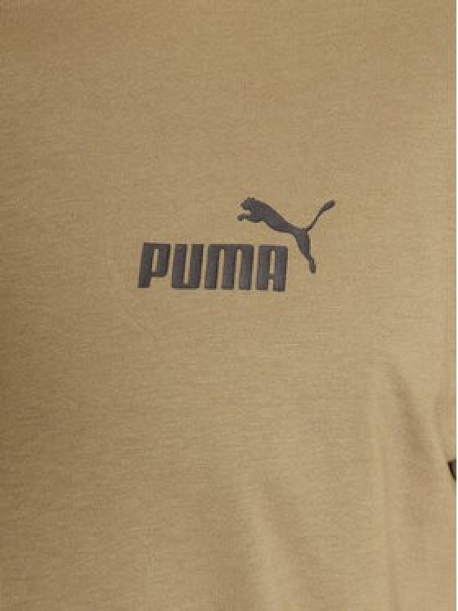 Puma T-Shirt Ess Small Logo 586669 Brązowy Regular Fit