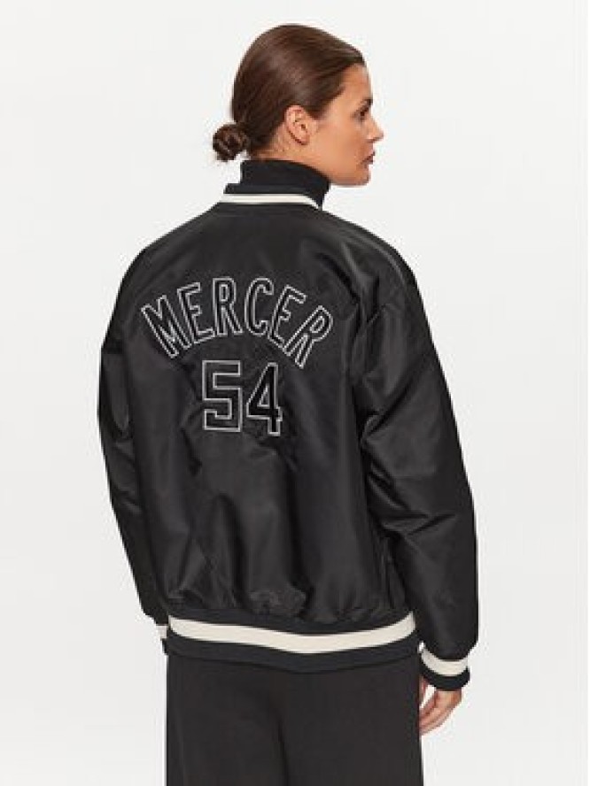 Mercer Amsterdam Kurtka bomber Unisex Re-Varsity MEAP231010 Czarny Regular Fit