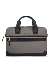 Tommy Hilfiger Torba na laptopa Th Elevated Nylon Computer Bag AM0AM11574 Szary