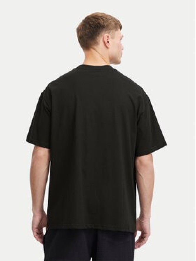 Solid T-Shirt 21108243 Czarny Relaxed Fit
