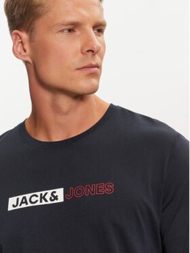 Jack&Jones T-Shirt Corp 12233999 Granatowy Standard Fit