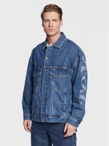 Tommy Jeans Kurtka jeansowa DM0DM15614 Niebieski Oversize