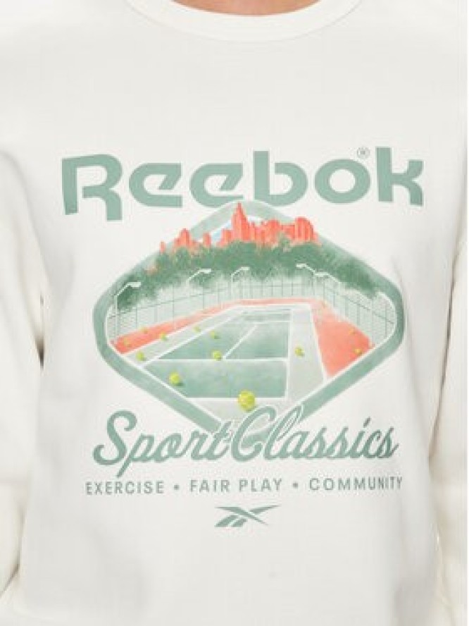 Reebok Bluza Classic Court Sport 100075742 Biały Regular Fit