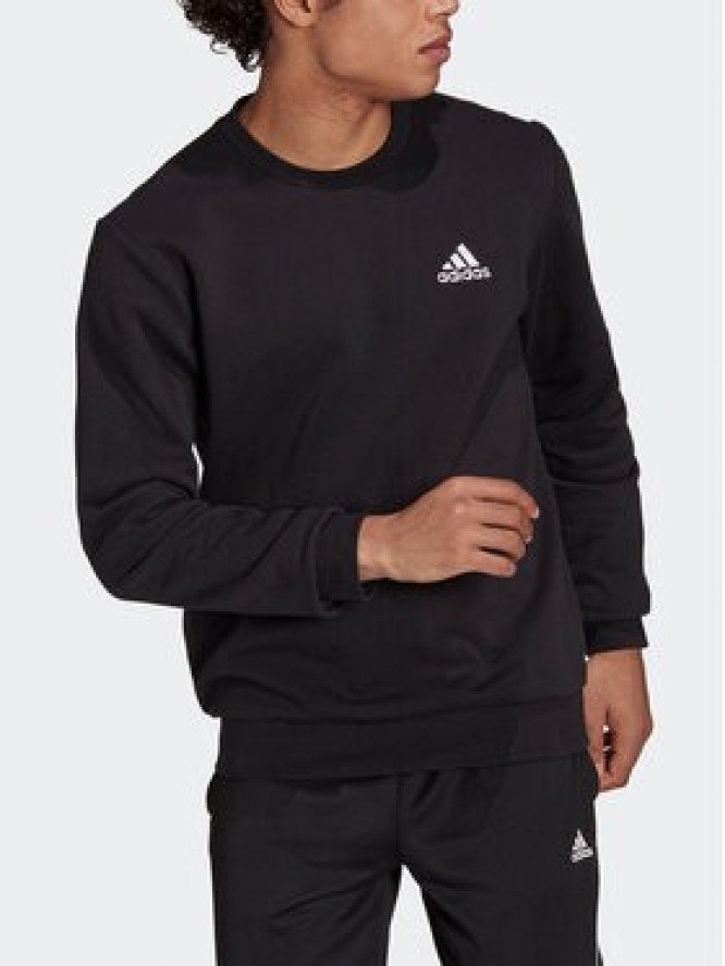 adidas Bluza Essentials Fleece Sweatshirt GV5295 Czarny Regular Fit