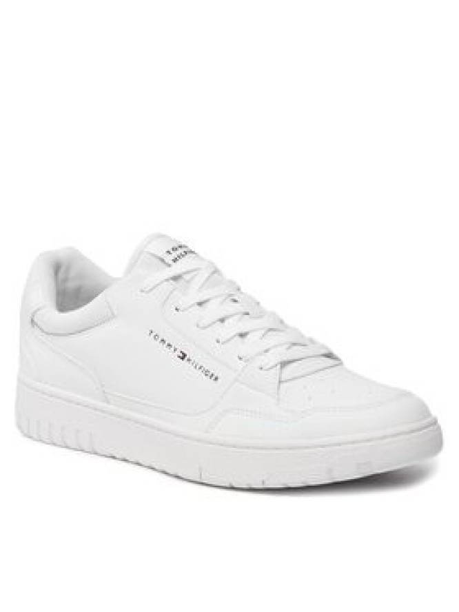 Tommy Hilfiger Sneakersy Th Basket Core Leather Ess FM0FM05040 Biały