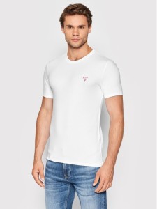 Guess T-Shirt M2YI24 J1311 Biały Super Slim Fit