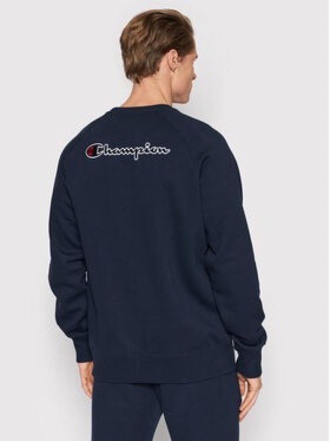 Champion Bluza Blend Script Logo Back 216484 Granatowy Regular Fit