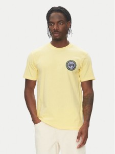 Quiksilver T-Shirt Circle Back Ss EQYZT08054 Żółty Regular Fit