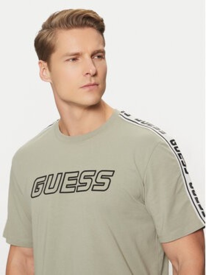 Guess T-Shirt Z4GI18 J1314 Zielony Regular Fit