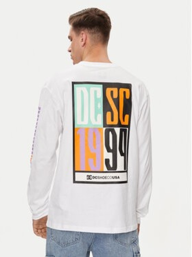 DC Longsleeve Sportster Hls ADYZT05371 Biały Regular Fit