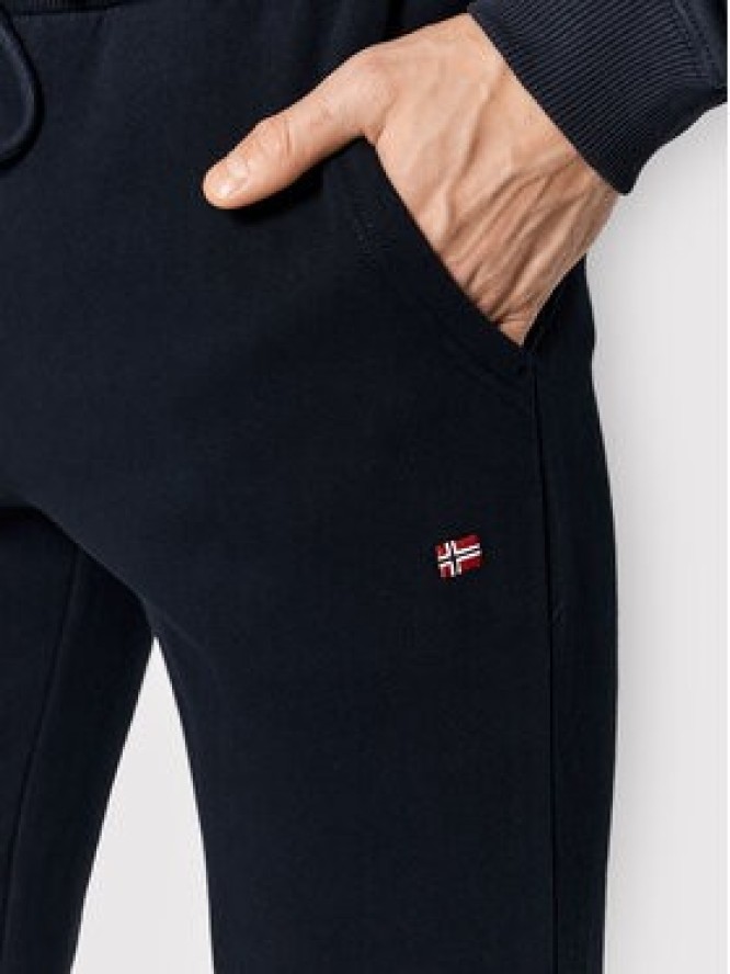 Napapijri Spodnie dresowe Malis NP0A4GBK Granatowy Regular Fit