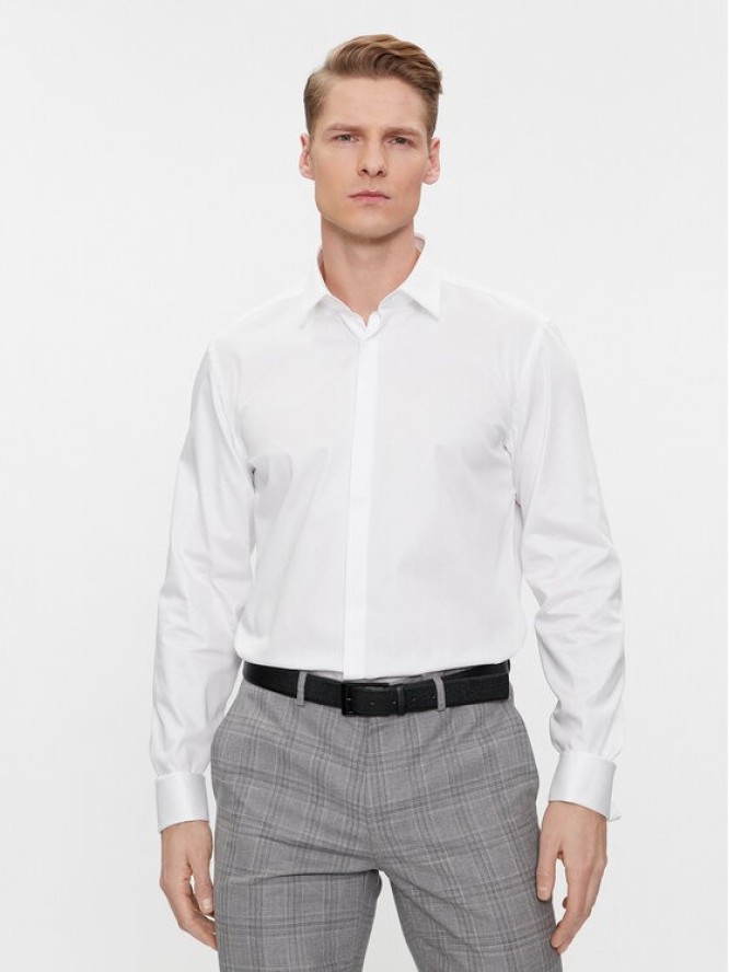 Hugo Koszula Kennew 50508549 Biały Slim Fit