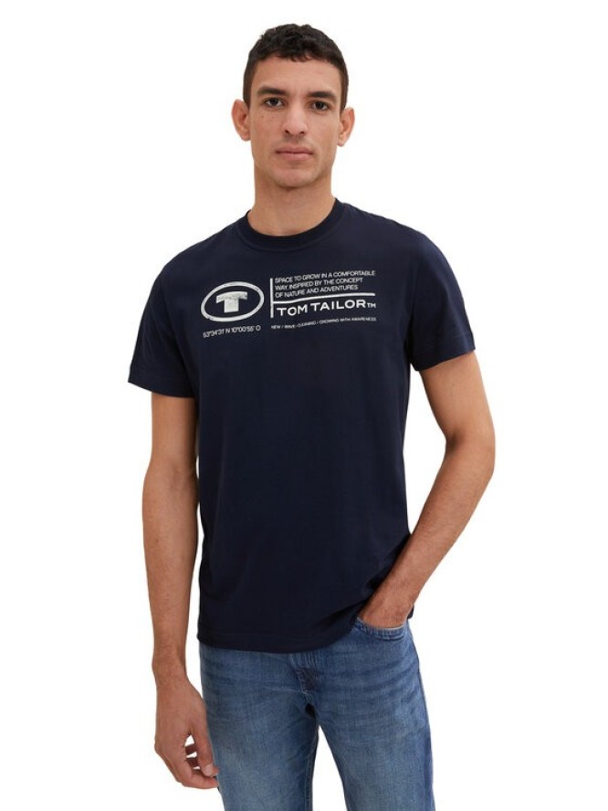 Tom Tailor T-Shirt 1035611 Niebieski Regular Fit