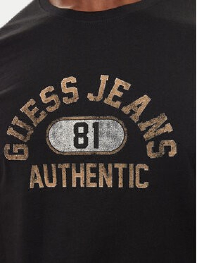 Guess T-Shirt M4BI74 K8HM0 Czarny Slim Fit