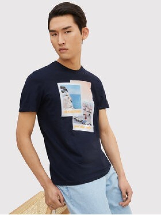 Tom Tailor T-Shirt 1031626 Granatowy Regular Fit