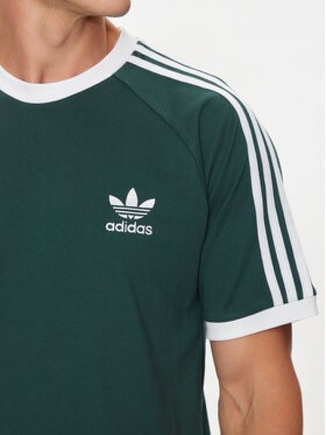 adidas T-Shirt adicolor Classics 3-Stripes IY8720 Zielony Slim Fit