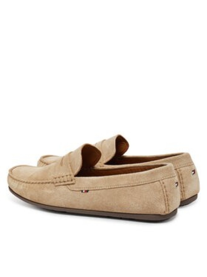 Tommy Hilfiger Mokasyny Casual Hilfiger Suede Driver FM0FM04998 Beżowy