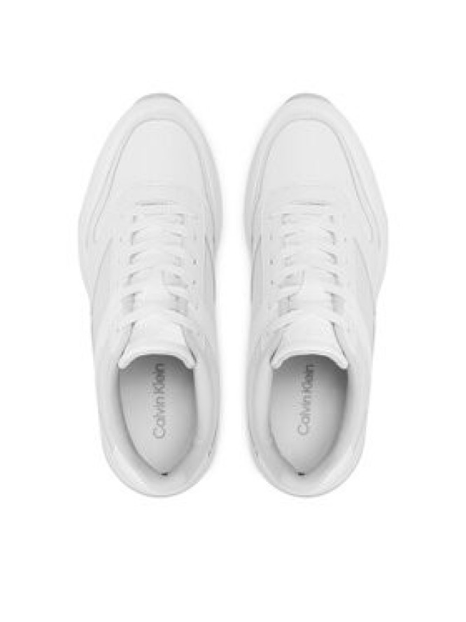 Calvin Klein Sneakersy Low Top Lace Up Mix HM0HM00901 Biały