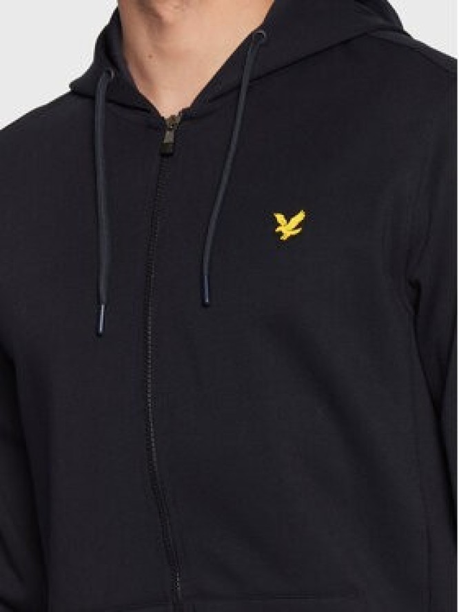 Lyle & Scott Bluza Full Zip Fly ML1485SPTR Granatowy Regular Fit