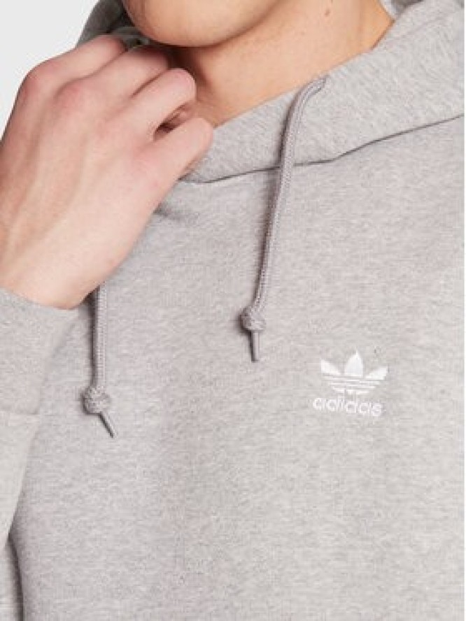 adidas Bluza Trefoil Essentials Hoodie IA4896 Szary Regular Fit