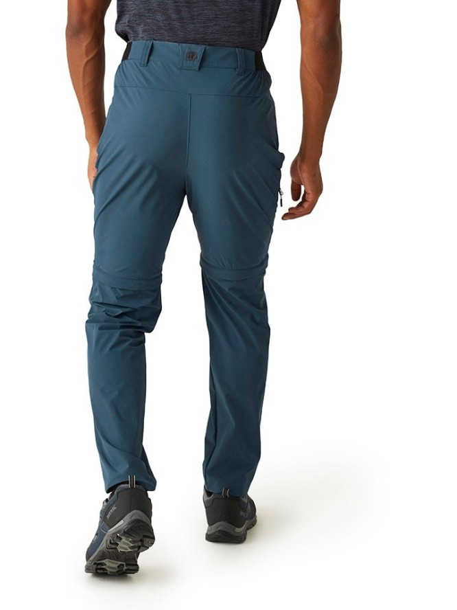 Regatta Spodnie funkcyjne Zipp-Off "Travel Light" w kolorze niebieskim rozmiar: XL