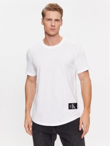 Calvin Klein Jeans T-Shirt J30J323482 Biały Regular Fit